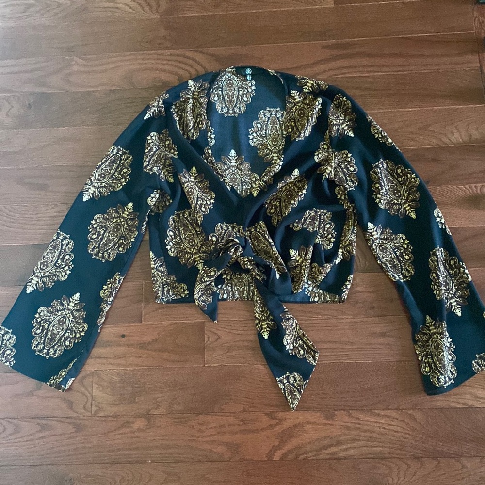 Tied front blouse
